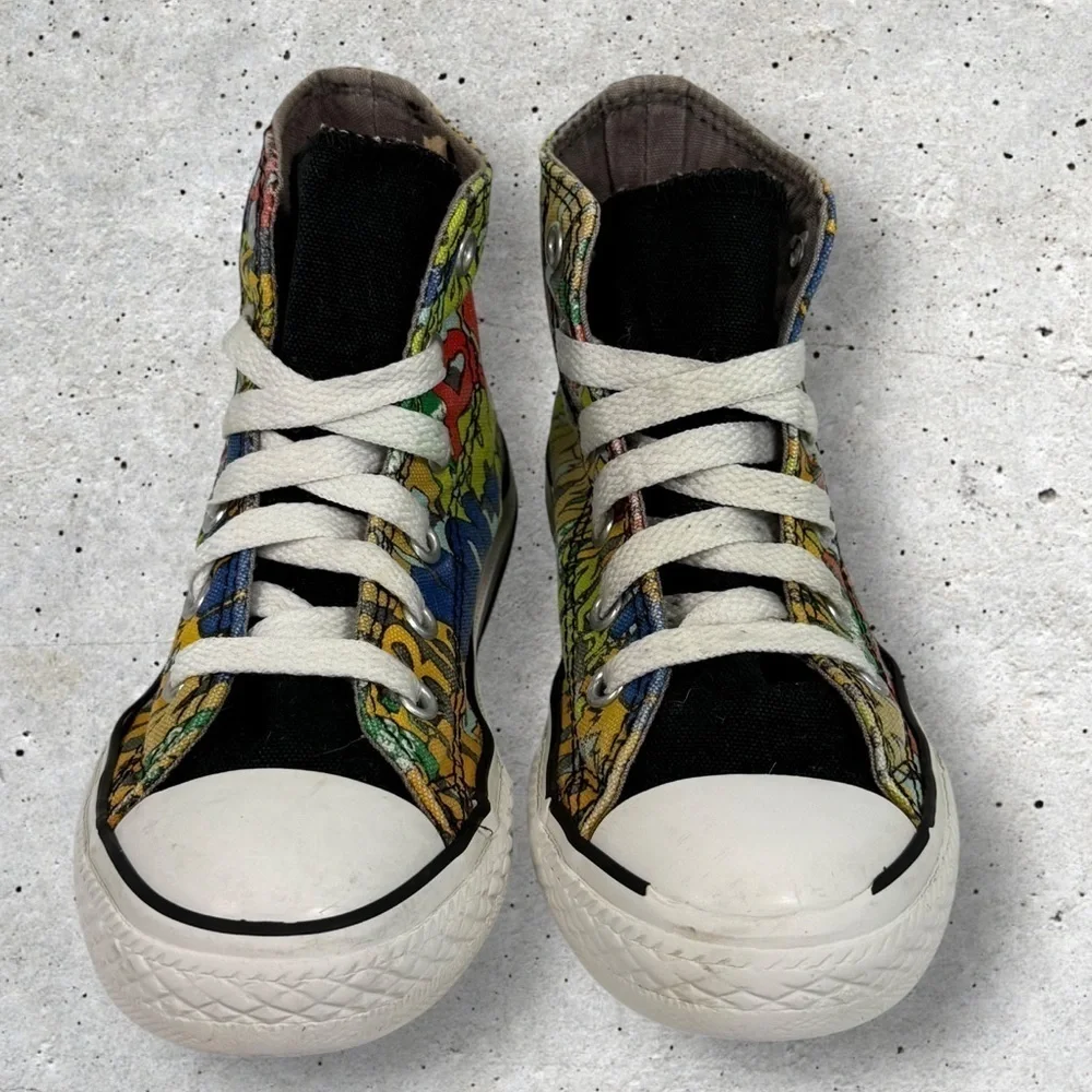 Vintage kids Converse All Star science fiction Mars Invasion size 12